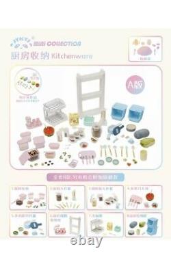 JYKYS Mini Collection Dollhouse Miniature Kitchenware Version A Full Set Re-ment