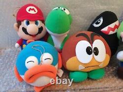 Japan Banpresto SUPER MARIO WORLD Full Set of 11 Plush Toys 1991/1992 Nintendo