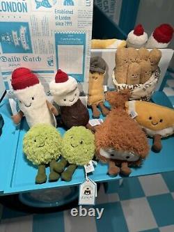 Jellycat? London Selfridges Exclusive? Fish & Chips Full Set? Fast Ship