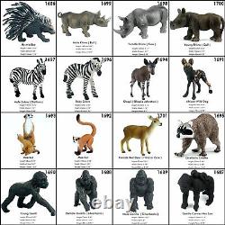 Jumbo African Jungle Animals Toy Figure Realistic Plastic Figurine Set