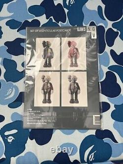 KAWS NGV Full Set 7 of 4x Postcards New Authentic 2019 Vinyl Toys