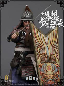 KLG-R013 1/6 Ming Dynasty Qi Troop -Walk Commander Figure Full Set Model Toy