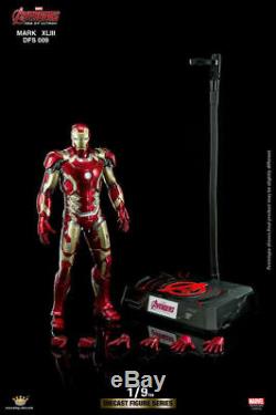 King Arts DFS009 1/9th Iron Man MK43 Diecast Figure Full Set Toy