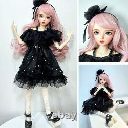 Lifelike Fashion Girl 1/3 BJD Doll Full Set 60cm Large Handmade Ball Jointed Toy