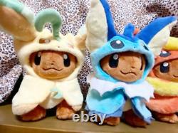 Limited to Pokemon Center Eevee poncho 8 plush toys set full comp