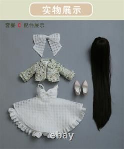 Lorina Lolita Pretty Girl Youth Full Set Clothes Shoes Wig 1/3 BJD Doll Toy DHL