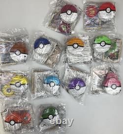 McDonalds Happy Meal Toys FULL SET x 12 Pokemon 2019 Pokeball Belt Disc Shooters