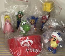 Mcdonalds Super Mario Nintendo 2014 Full Set 8 Figures Happy Meal Toys BN