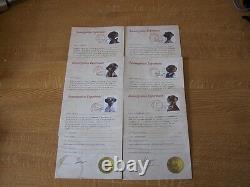 Meerkat Toys Full Set Of Original 9 + Immeergration Papers