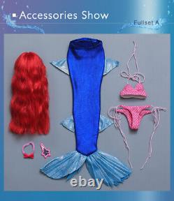 Mermaid 1/4 BJD Doll Girl Resin Ball Jointed Body Eyes Faceup Wig Full Set Toy
