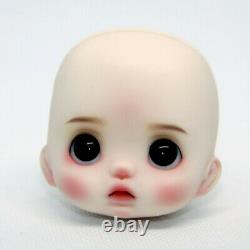 Mini 1/12 BJD Doll Resin Head Full Set Outfit Makeup Moveable Wigs Eyeballs Toys