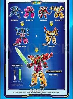 Miniforce Pixelpower Pixel HYPER KING 4 in 1 Transformer Robot Full Set Toy 2024