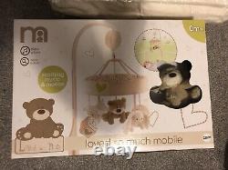 Mothercare'Loved So Much' Full Nursery Set Up. Bedding, Lamp, Curtains, Toys