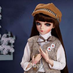 New 1/3 BJD Doll 60cm Ball Jointed Female Body with Full Set Clothes Outfits Toy