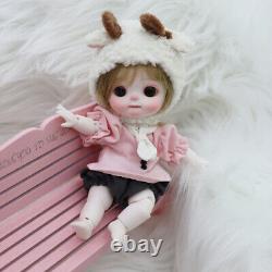 New Full Set 1/8 BJD Doll Eyes Face Makeup Resin Figures Toys Clothes Cute Girl