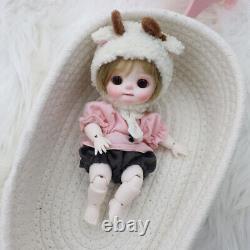 New Full Set 1/8 BJD Doll Eyes Face Makeup Resin Figures Toys Clothes Cute Girl