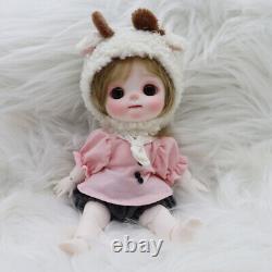 New Full Set 1/8 BJD Doll Eyes Face Makeup Resin Figures Toys Clothes Cute Girl