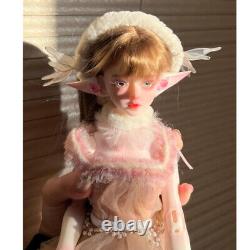 New Full Set Winter Spirit Girl 1/4 BJD Doll Eyes Makeup Toy with Dress Elf Wing