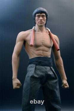 New Stock 1/6 Bruce Lee Full Set Movable Figure Model Toy with Head Body Clothes