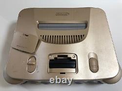 Nintendo 64 Gold Consoles Controller Full Set NUS-001 Japan N64 Toys R Us