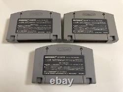 Nintendo 64 Gold Consoles Controller Full Set NUS-001 Japan N64 Toys R Us
