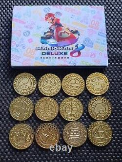 Nintendo Super Mario Coin Kart 8 Deluxe Switch Medal Rare Promo FULL SET ALBUM