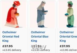 Ostheimer Nativity Oriental Kings Set New Condition Full Size Figures