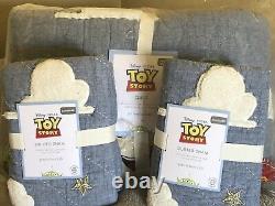 POTTERY BARN KIDS Disney TOY STORY Full/Queen Quilt & 2 STD Shams 3pc Set NEW