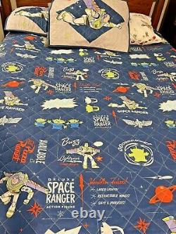 POTTERY BARN KIDS Disney TOY STORY Quilt, Shams, Sheet Set Full Size 7 Piece Set