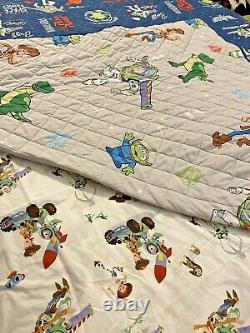 POTTERY BARN KIDS Disney TOY STORY Quilt, Shams, Sheet Set Full Size 7 Piece Set