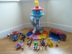 Paw Patrol My Size Giant Lookout Tower Playset Toy Bundle With full set vehicles