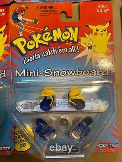 Pokemon hasbro vintage toys giochi preziosi mini snowboard FULL SET x concept