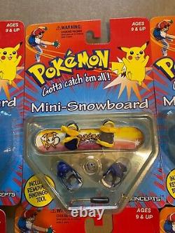 Pokemon hasbro vintage toys giochi preziosi mini snowboard FULL SET x concept