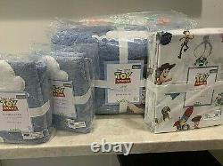 Pottery Barn Kids Disney Pixar TOY story QUEEN QUILT shams SHEET SET