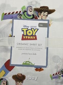 Pottery Barn Kids Disney Pixar Toy Story Organic Full Sheet Set New W Tags