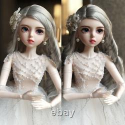 Pretty BJD Doll 1/3 Large Girl Dolls with Full Set Clothes Handmade Lifelike Toy