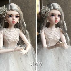 Pretty BJD Doll 1/3 Large Girl Dolls with Full Set Clothes Handmade Lifelike Toy