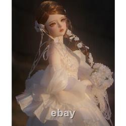 Princess Girl 1/3 BJD Doll Resin Joint Gift Face Makeup Wig Full Set Clothes Toy