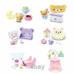 RE-MENT San-X Rilakkuma Dreamy Pajama Party 6 Pack Box Mini Toy Figure Full Set