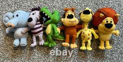 Raa Raa The Noisy Lion Soft Toys Plush Full Set Of 6 Rare