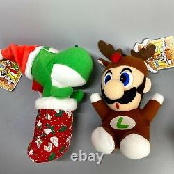 Rare 1993 Super Mario World Christmas set Full Nintendo Plush doll toy Banpresto