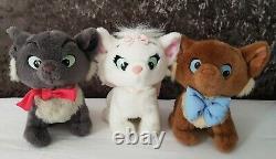 Rare Full Set Of Disney Aristocats Soft Plush Toys. Duchess, O'malley & Kittens