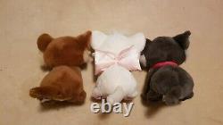 Rare Full Set Of Disney Aristocats Soft Plush Toys. Duchess, O'malley & Kittens