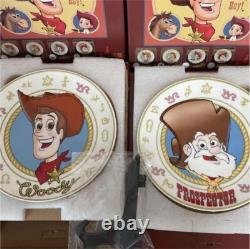 Rare! Full Set! SEGA Toy Story Pixar Roundup Picture Plate Collection from JP