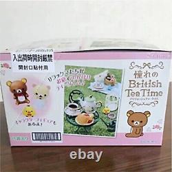 Re-ment Miniature British Tea Time Full Set 8 Rilakkuma Relax Bear Japan NEW