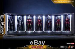 Ready! Hot Toys Iron Man 3 Miniature Figure Hall Of Armor Full Set of 7 New