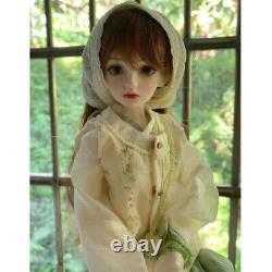 Resin Body Full Set 1/4 BJD Doll Face Makeup Pretty Girl Toy Traditional Outfits