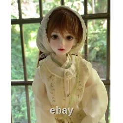 Resin Body Full Set 1/4 BJD Doll Face Makeup Pretty Girl Toy Traditional Outfits