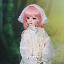 Resin Body Full Set 1/4 BJD Doll Face Makeup Pretty Girl Toy Traditional Outfits