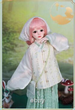 Resin Body Full Set 1/4 BJD Doll Face Makeup Pretty Girl Toy Traditional Outfits